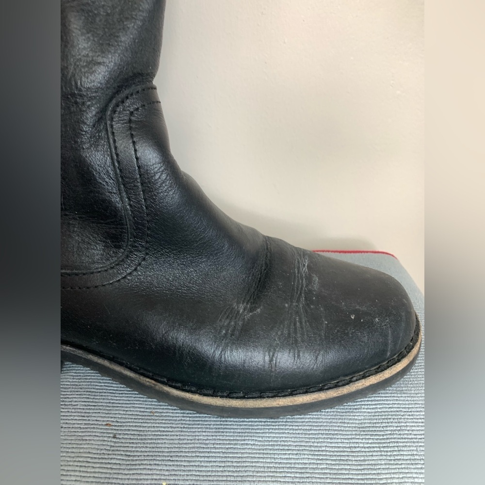 Roots Tribe Leather Equestrian Boots Black 8.5 - Picture 14 of 14